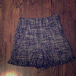 Zara XS knit high waist short